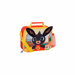 Bing Bunny 3D Ears Kids Insulated Lunch Bag Boys Girls Nursery School Lunch Box Drinks Holder with Detachable Strap