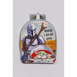 Star Wars The Mandalorian And Child Leicester Eva Backpack Grey