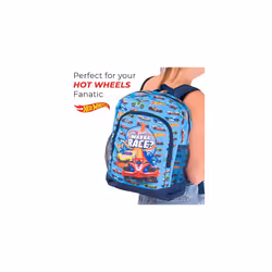 Hot Wheels Licenced Backpack School Bag | Official Kids Car Back pack | Large Blue Rucksack for School Sports Travel | Back to School Childrens b