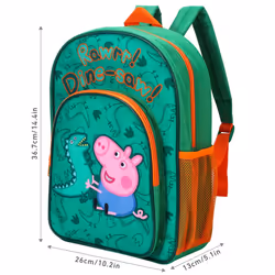 Peppa Pig Kids Premium Backpack Rucksack Travel Bag, Multicolour