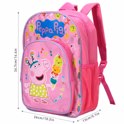 Peppa Pig Kids Premium Backpack Rucksack Travel Bag, Multicolour
