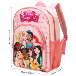 Disney Princess Kids Premium Backpack Rucksack Travel Bag, Multicolour