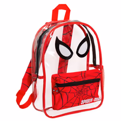 Spiderman Transparent Backpack Boys Marvel Swimming Bag Kids School Rucksack - One Size