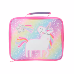 Unicorn Insulated Lunch Bag Childrens Kids Pink Rainbow Girls School