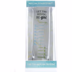 Boxer Gifts GWR011 Let The Mixing Be Gin Novelty Spirit Measure