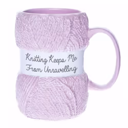 Keeps Me from Unraveling Novelty Knitting Mug | Realistic Matte Finish Yarn Detailing Amazing Christmas Birthday Or Mother's ...