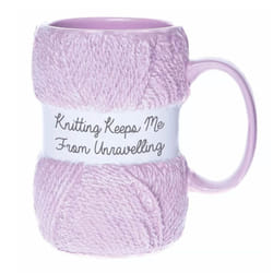 Keeps Me from Unraveling Novelty Knitting Mug | Realistic Matte Finish Yarn Detailing Amazing Christmas Birthday Or Mother's Day Gift for Her Ceramic