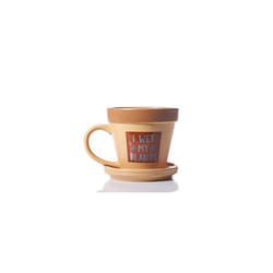 Boxer Gifts MU3071 Wet My Plants Mug | Funny Gardening Gift for Him or Her | Comes with Saucer | Ceramic, 10 Ounces