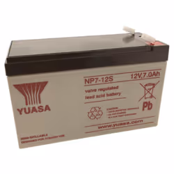 Yuasa NP7-12S Sealed Rechargeable Lead-Acid Battery - 12V 7Ah