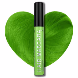 Neon Green UV-Reactive Hair Mascara, Wash Out Colour