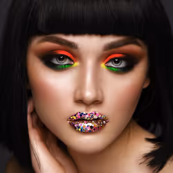 Chunky Glitter Shaker, Holo. Cosmetic glitter for use on the eyes, lips, face, body, hair and nails.