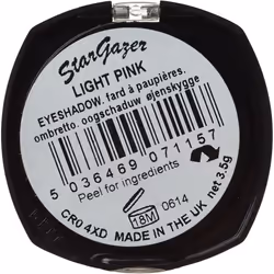 Light Pink eye shadow. Maximum colour pressed powder eye shadow.