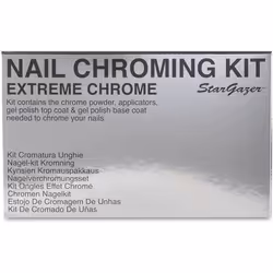 Extreme Chrome nail chroming kit. Get that almost mirror finish nail colour in bright silver.