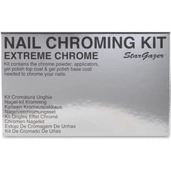 Extreme Chrome nail chroming kit. Get that almost mirror finish nail colour in bright silver.