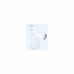 Mcalpine Asc10 11/2 Inch x 75Mm Water Seal Adjustable Inlet Tubular Swivel 'P' Trap With Multifit Outlet, White