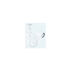 Mcalpine Asc10 11/2 Inch x 75Mm Water Seal Adjustable Inlet Tubular Swivel 'P' Trap With Multifit Outlet, White