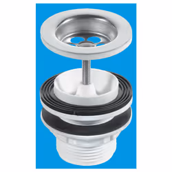 McAlpine Basin Waste with Plug and Chain 1.25'' BSW11PC