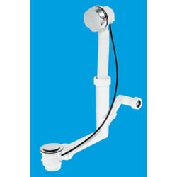McAlpine PUBX-SP 1Â½" x 70mm Chrome Plated Stainless Steel Flange Pop-Up Bath Waste and Overflow