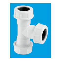 McAlpine R3M Â¾" x 3m length HDPE White Overflow Pipe