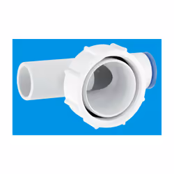 McAlpine R15 2 Way Connector: 1½" loose nut x two connections for 19mm pipe, supplied with 1 Plug