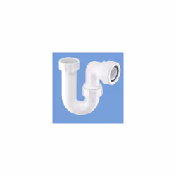McAlpine SC10 Tubular Swivel 'P' Trap with Multifit outlet - White
