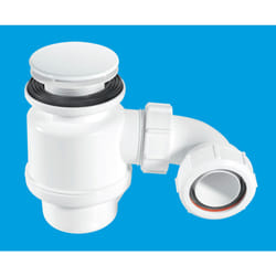 McAlpine STW2-M 50mm Water Seal Resealing Shower Trap with Multifit Outlet