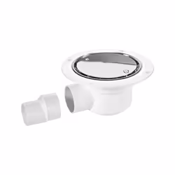 McAlpine Polished Stainless Steel Shower Gully - 75mm
