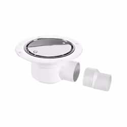 McAlpine Polished Stainless Steel Shower Gully - 75mm