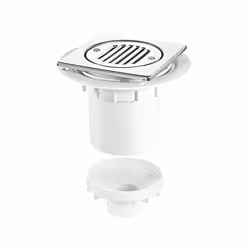 McAlpine Polished Stainless Steel Shower Outlet Grille For Tiled Floors - TSG2T6SS