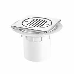 McAlpine Polished Stainless Steel Shower Outlet Grille For Tiled Floors - TSG2T6SS