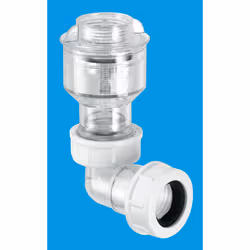 McAlpine TUNVALVE Tunvalve (Clear) with Â¾" female thread for connection to WC overflow outlet x 19/23mm Universal Outlet