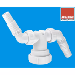 McAlpine V33WM Twin Connector - White