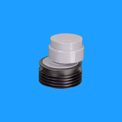 McAlpine VP50P Ventapipe 50 Air Admittance Valve with dual fit synthetic rubber finger seal outlet for 3"/75mm or 4"/110mm so ...