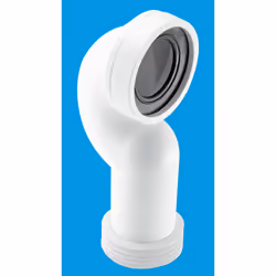 McAlpine WC-CONQ 4"/110mm 90 Space Saving Bend Adjustable Length Rigid WC Connector
