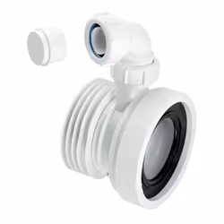 McAlpine WC-CON1V Straight Rigid WC Connector with 1.25" Universal Vent Boss