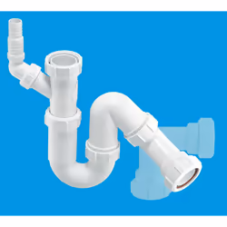 McAlpine WM12 75mm Water Seal Tubular Swivel All One Trap with 1Â½" Multifit Outlet and 135 swivel inlet connection for the d ...