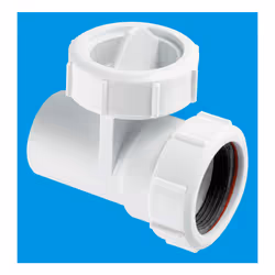 McAlpine T28M-FIL 1Â½" In-line Connector with Top Access Filter. Universal Connection x ABS Plain Spigot BS EN 1329-1:2000