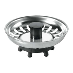 BSKTOP McAlpine Kitchen Sink Basket Strainer Plug with Rubber Seal Stainless Steel