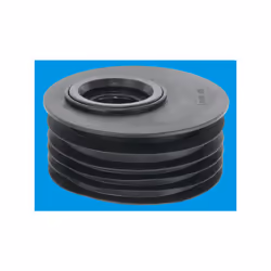 McAlpine DC2BL-OS Black 4"/110mm Offset Drain Reducer Connector