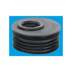 McAlpine DC2BL-OS Black 4"/110mm Offset Drain Reducer Connector