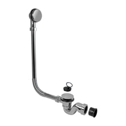 McAlpine 25mm Chrome Bath Trap with Combined Waste and Overflow BRASSTRAP-25-CP