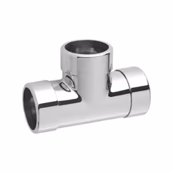 McAlpine 42E-CB Chrome Plated Brass Compression Tee - 42mm