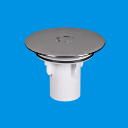 McAlpine ST90CBTOP+TUBE Chrome Plated Brass Flange And Dip Tube For ST90 Traps