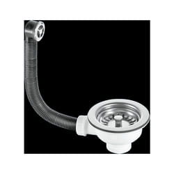 McAlpine 1 1/2" Basket Strainer Waste and Overflow - Clicker BSWCLSOFSS