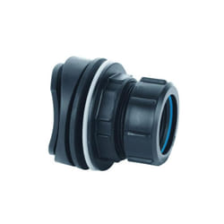 McAlpine Black Mechanical Soil & Rainwater Pipe Boss Connector - 1Â¼"