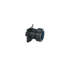 McAlpine BOSS82CAST-BL Black Mechanical Two Piece Cast Iron Soil Pipe Boss Connector to suit 22mm drill size