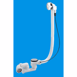 McAlpine PUB-PB-1M 1½" x 70mm Pop-Up Push Button Bath Waste and Overflow