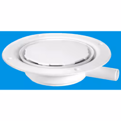 McAlpine USG1WH-NSC Untrapped Gully, Clamp Ring and Cover Plate, 22mm Horizontal Plain Outlet for use with pumped waste