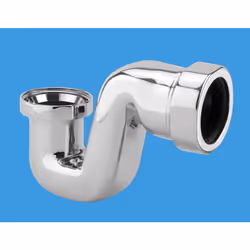 McAlpine BATHTRAP25-CPB 25mm Water Seal Chrome Plated Brass Bath Trap with 1½" Universal Outlet