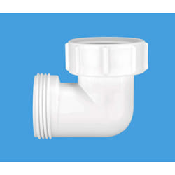McAlpine S4U 1Â¼" 90 Bend - Female Inlet Nut x BSP Male Connector